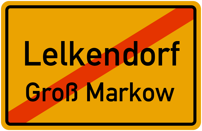 Ortsschild Lelkendorf
