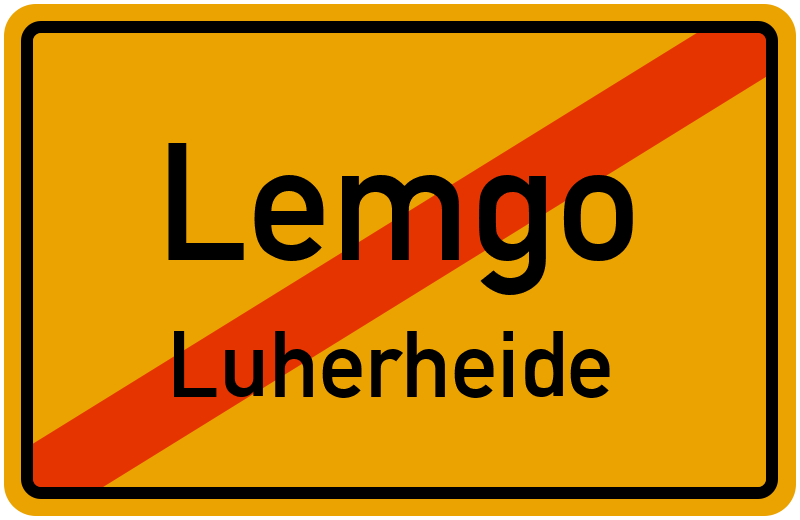 Ortsschild Lemgo