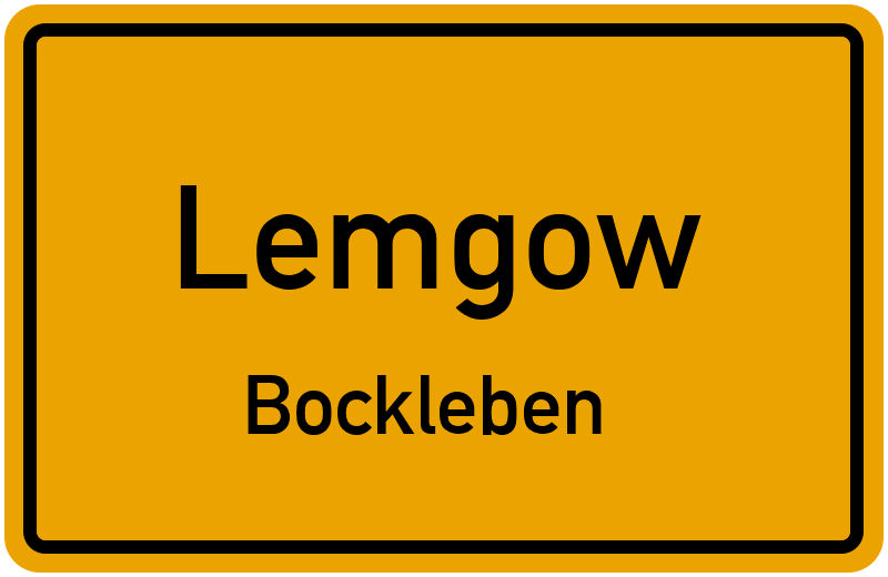 Ortsschild Lemgow