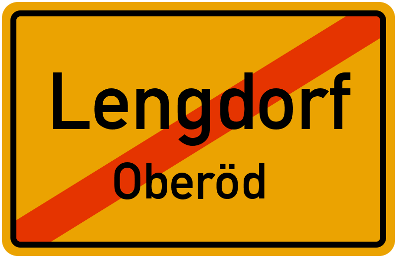 Ortsschild Lengdorf
