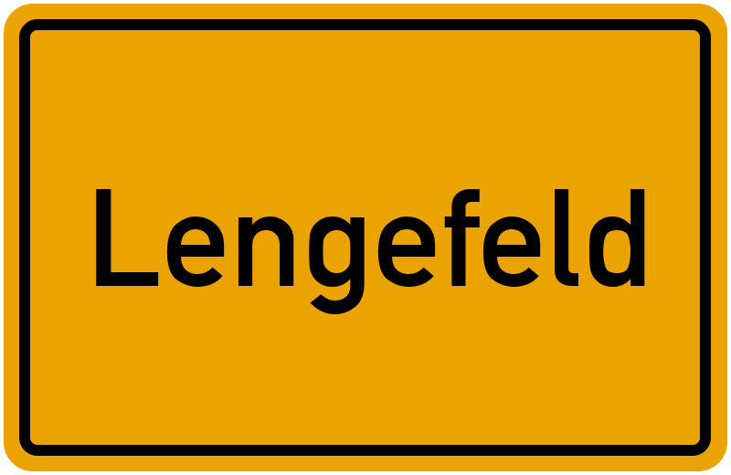 Ortsschild Lengefeld