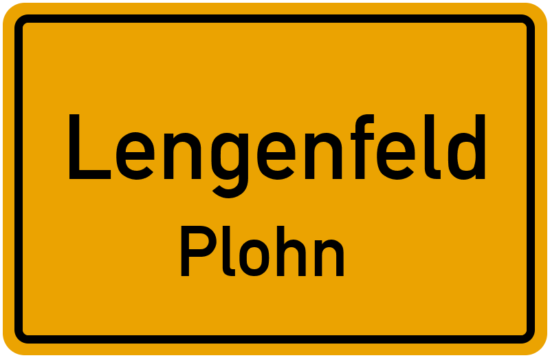 Ortsschild Lengenfeld