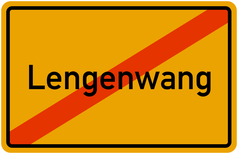 Ortsschild Lengenwang