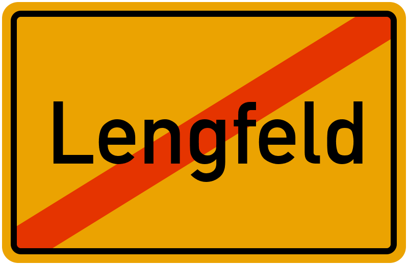 Ortsschild Lengfeld
