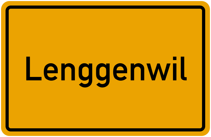 Ortsschild Lenggenwil
