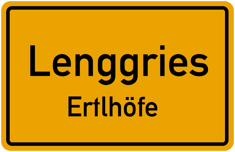 Ortsschild Lenggries