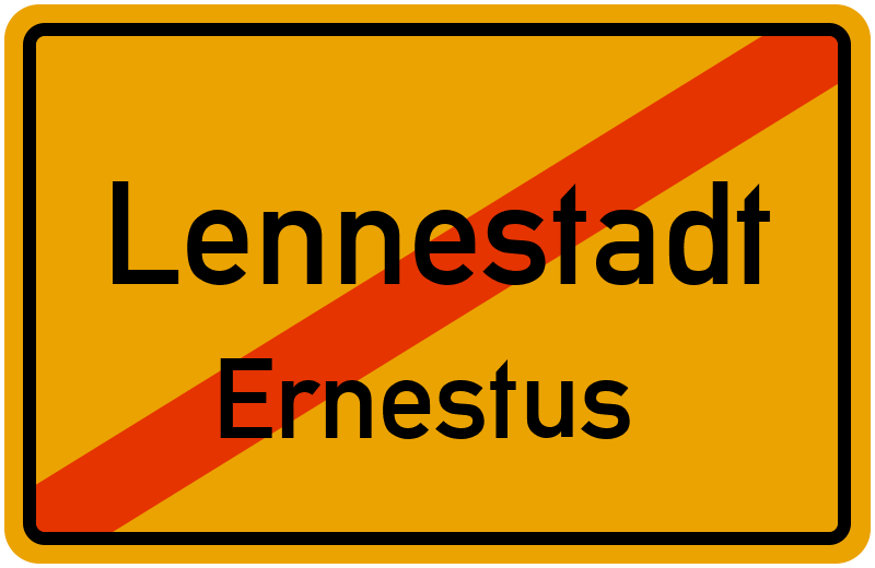 Ortsschild Lennestadt