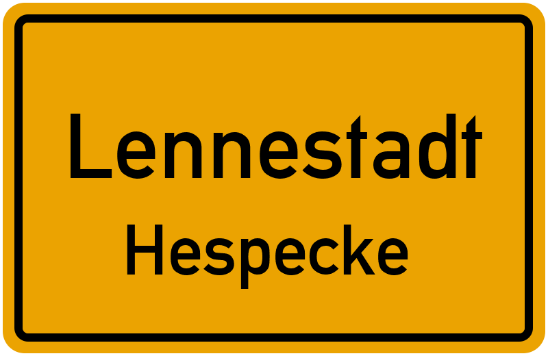 Ortsschild Lennestadt