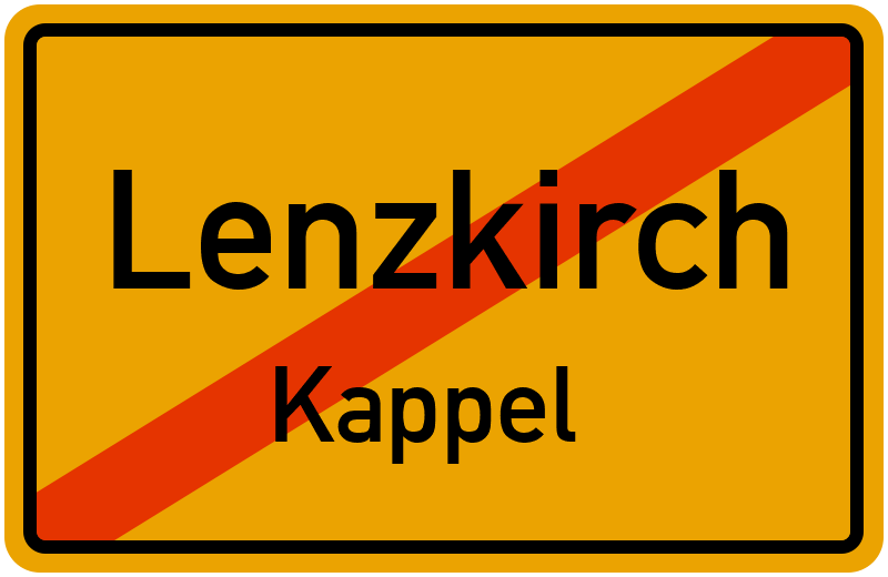 Ortsschild Lenzkirch