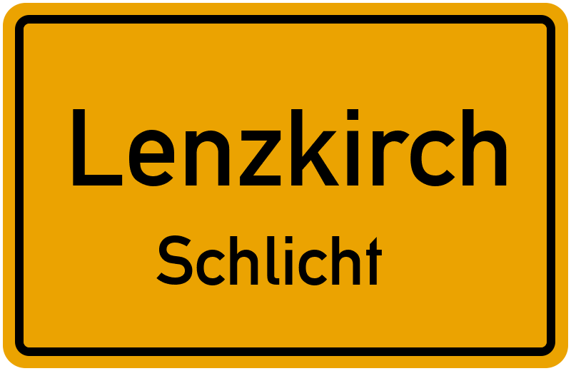 Ortsschild Lenzkirch