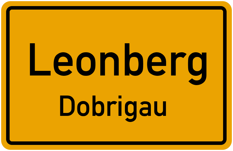 Ortsschild Leonberg