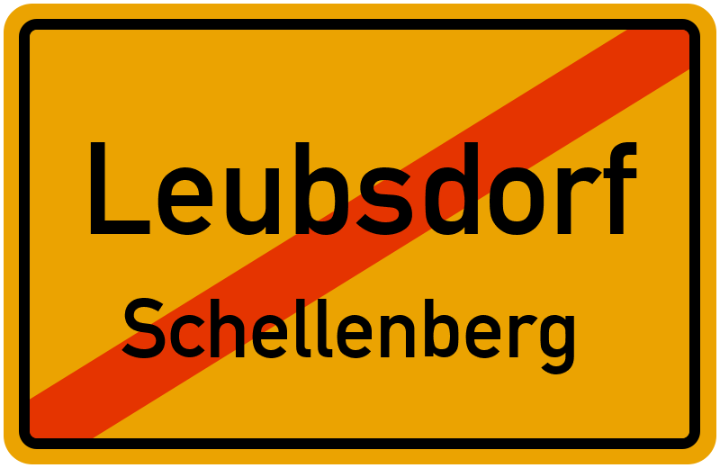 Ortsschild Leubsdorf