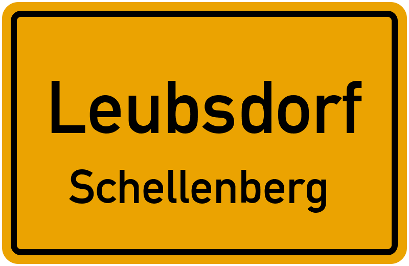 Ortsschild Leubsdorf