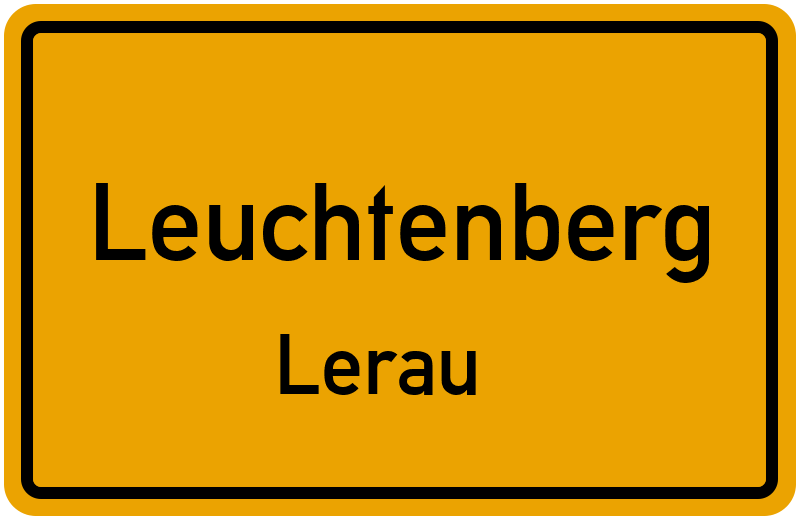 Ortsschild Leuchtenberg