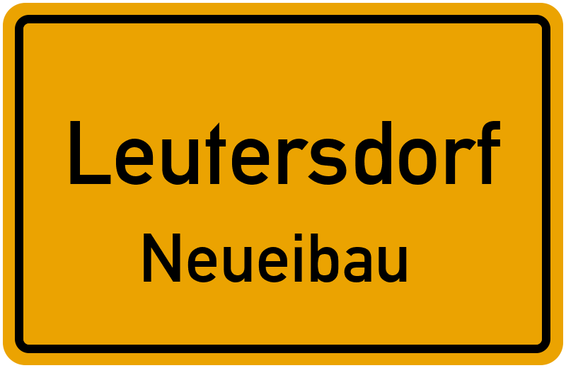 Ortsschild Leutersdorf