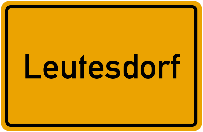 Ortsschild Leutesdorf