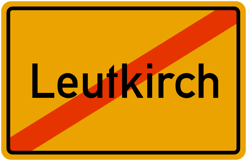 Ortsschild Leutkirch
