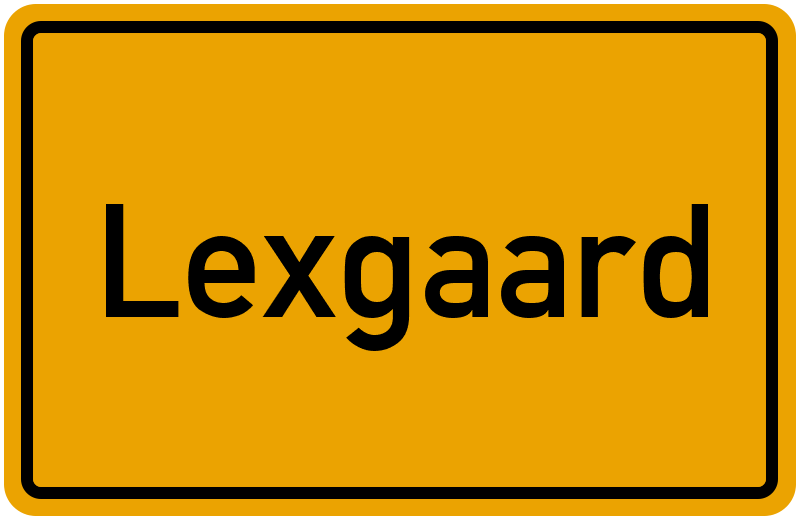 Ortsschild Lexgaard