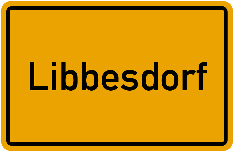 Ortsschild Libbesdorf