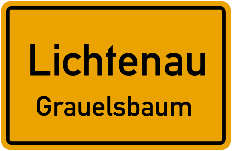 Ortsschild Lichtenau