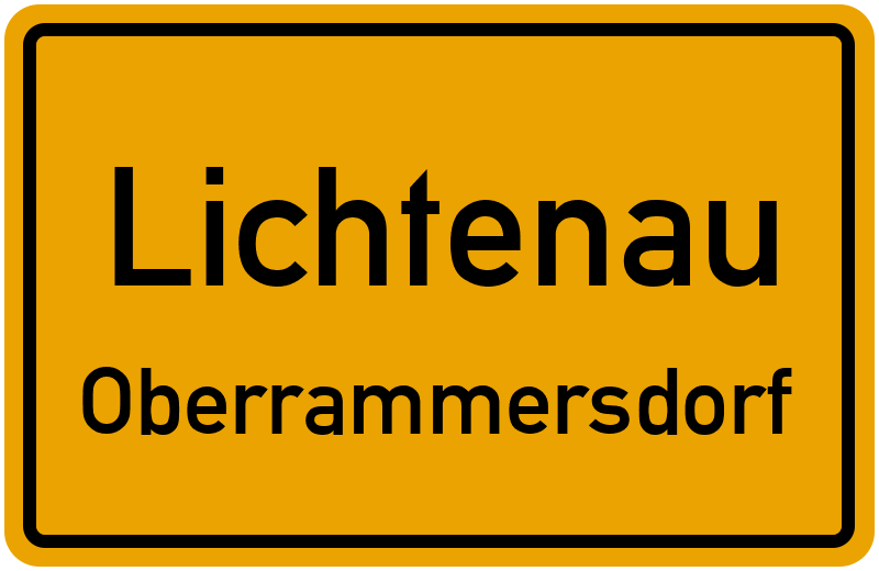 Ortsschild Lichtenau