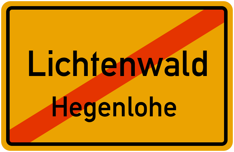 Ortsschild Lichtenwald