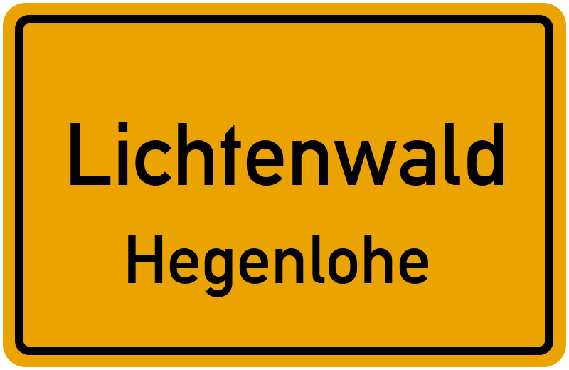 Ortsschild Lichtenwald