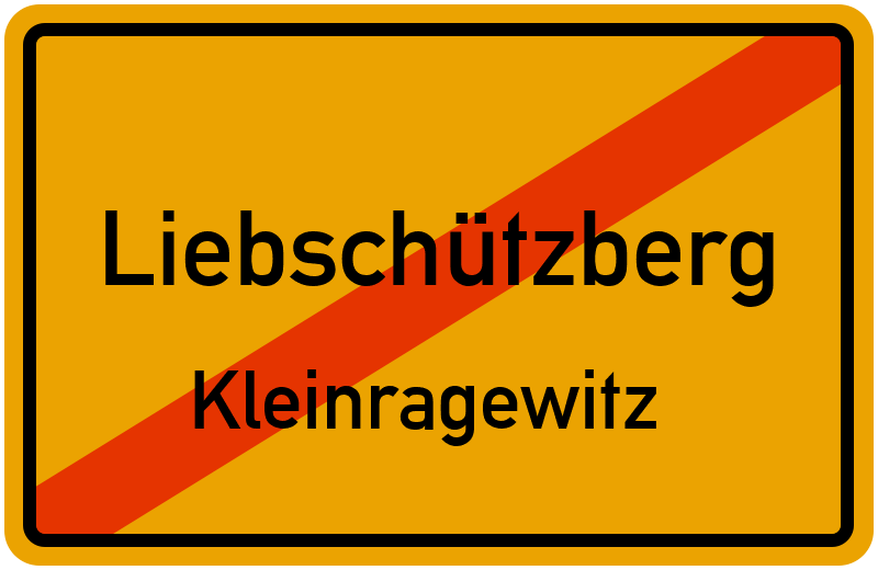 Ortsschild Liebschützberg