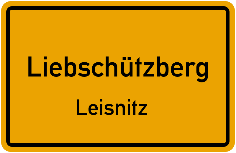 Ortsschild Liebschützberg