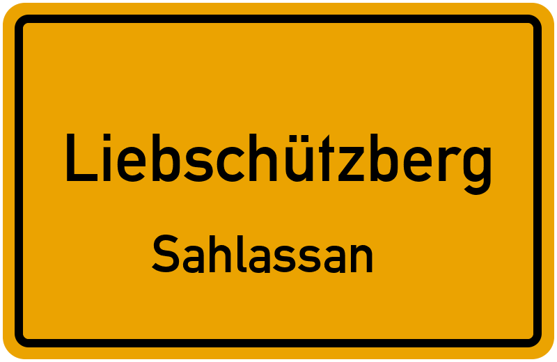 Ortsschild Liebschützberg