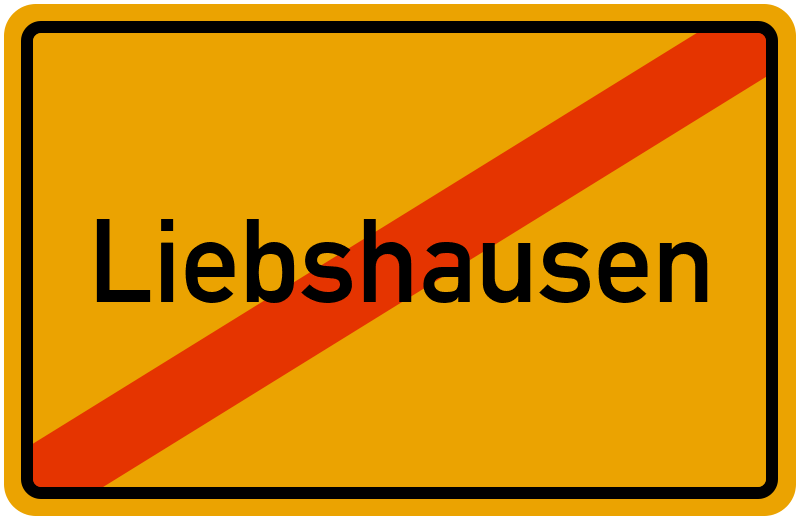 Ortsschild Liebshausen