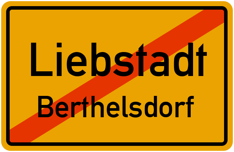Ortsschild Liebstadt