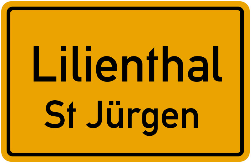 Ortsschild Lilienthal