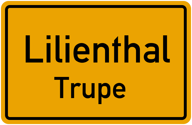 Ortsschild Lilienthal