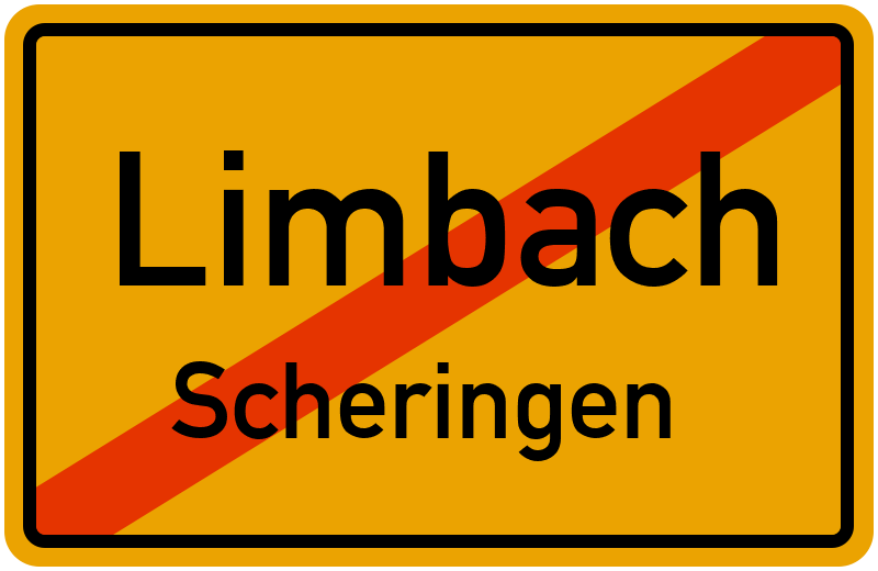 Ortsschild Limbach
