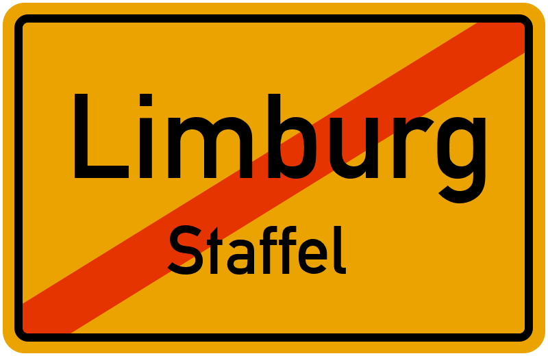 Ortsschild Limburg