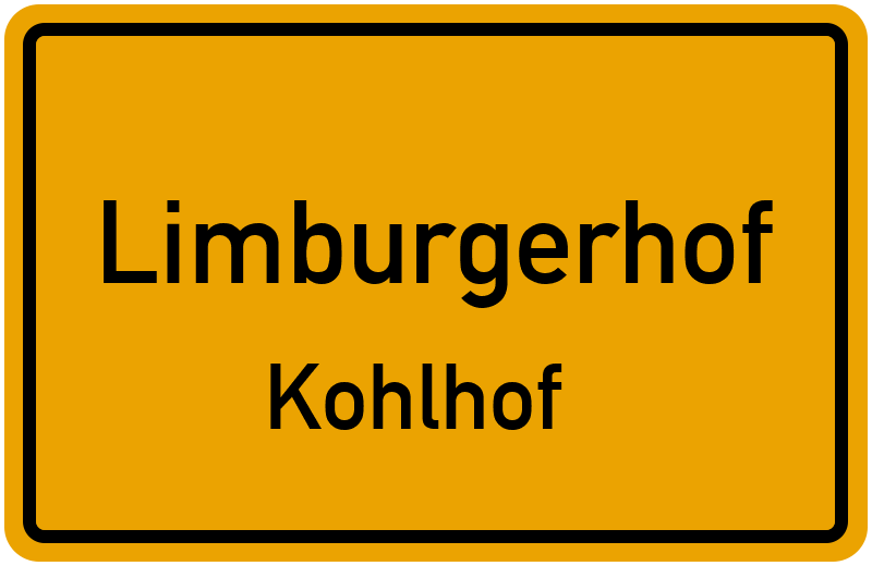 Ortsschild Limburgerhof