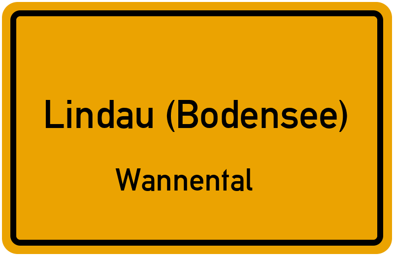 Ortsschild Lindau (Bodensee)