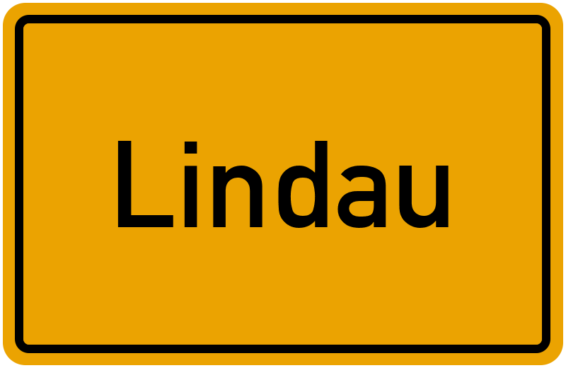 Ortsschild Lindau