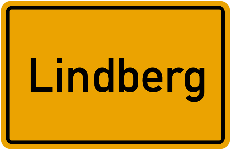 Ortsschild Lindberg