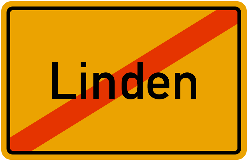 Ortsschild Linden
