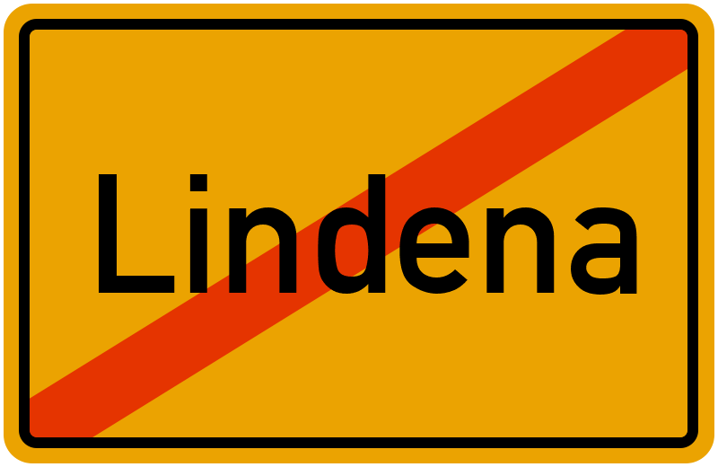 Ortsschild Lindena
