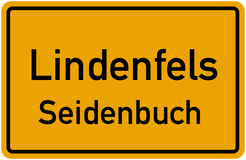 Ortsschild Lindenfels
