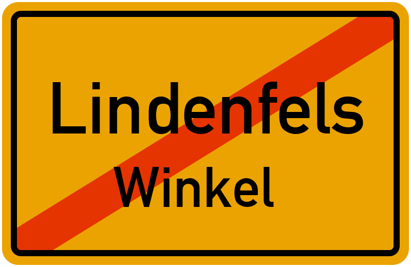 Ortsschild Lindenfels