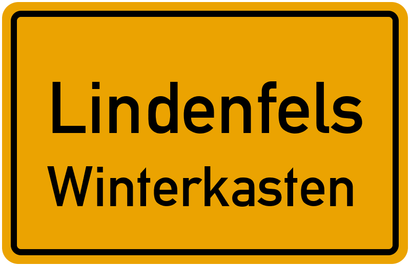 Ortsschild Lindenfels