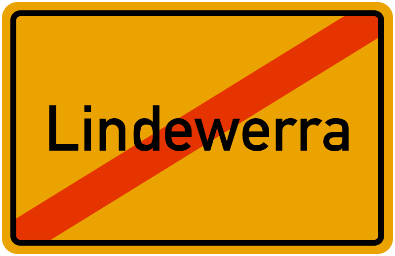 Ortsschild Lindewerra