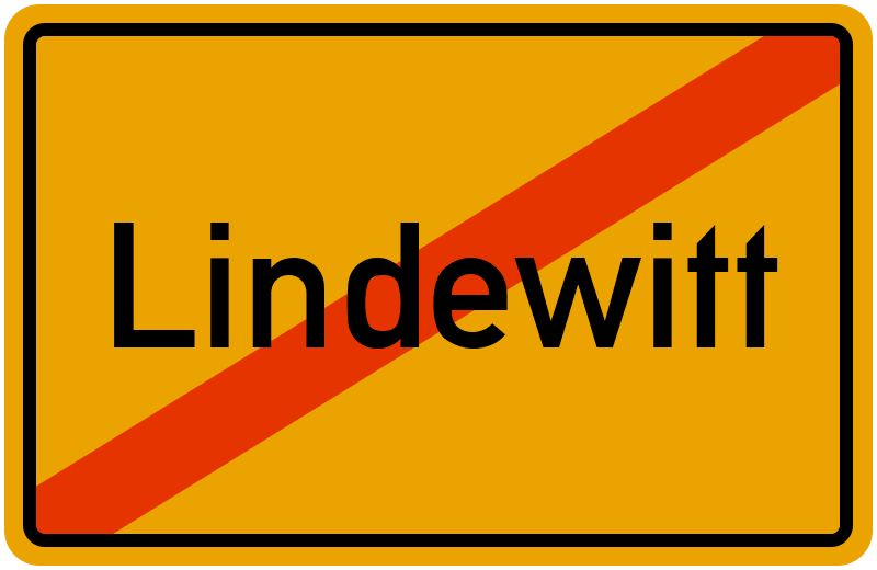 Ortsschild Lindewitt