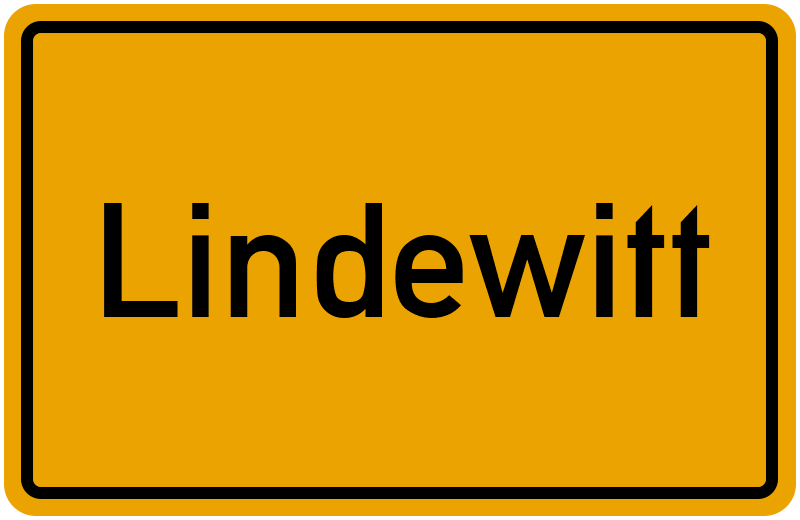 Ortsschild Lindewitt