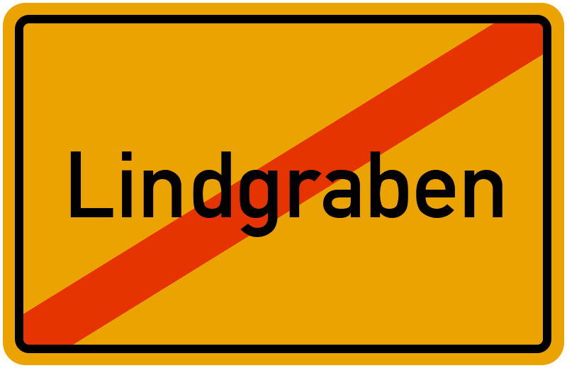 Ortsschild Lindgraben