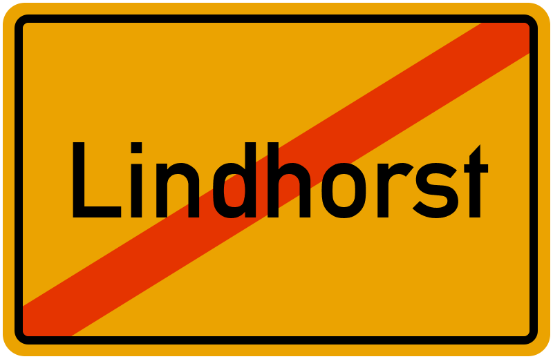 Ortsschild Lindhorst